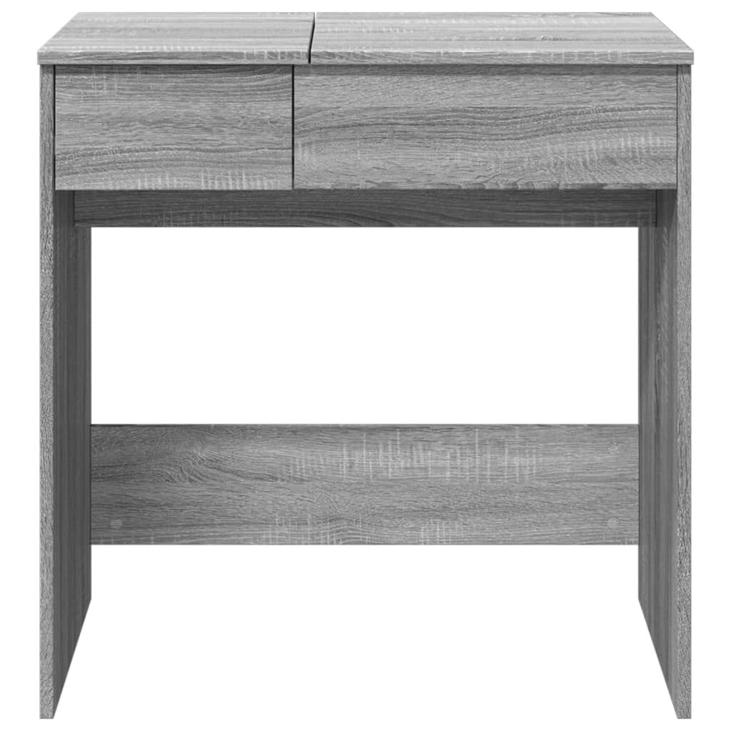 vidaXL Μπουντουάρ με Καθρέφτη Γκρι Sonoma 73x46,5x120 εκ.