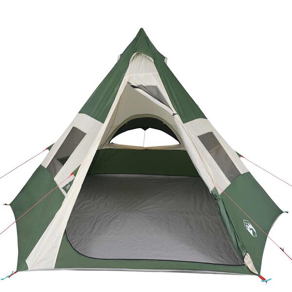 vidaXL Σκηνή Κάμπινγκ Tipi 7 Ατόμων Αδιάβροχη Πράσινη