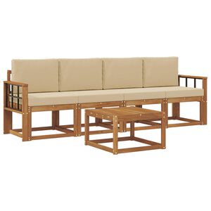 vidaXL &Sigma;&epsilon;&iota;&rho;ά &Kappa;&alpha;&nu;&alpha;&pi;έ &Epsilon;&xi;&omega;&tau;&epsilon;&rho;&iota;&kappa;&omicron;ύ &mu;&epsilon; &mu;&alpha;&xi;&iota;&lambda;ά&rho;&iota; 5 pcs &Phi;&upsilon;&sigma;&iota;&kappa;ό &kappa;&alpha;&iota; &Mu;&pi;&epsilon;&zeta;