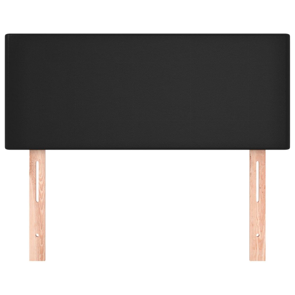 vidaXL Κεφαλάρι Κρεβατιού Μαύρο 100x5x78/88 εκ. από Συνθετικό Δέρμα