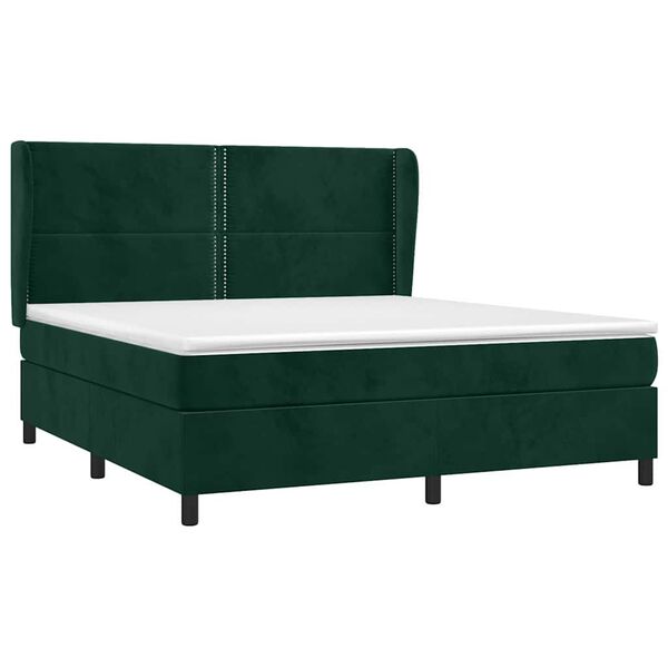 vidaXL &Kappa;&rho;&epsilon;&beta;ά&tau;&iota; Boxspring &mu;&epsilon; &Sigma;&tau;&rho;ώ&mu;&alpha; &Sigma;&kappa;&omicron;ύ&rho;&omicron; &Pi;&rho;ά&sigma;&iota;&nu;&omicron; 180x200&epsilon;&kappa;. &Beta;&epsilon;&lambda;&omicron;ύ&delta;&iota;&nu;&omicron;
