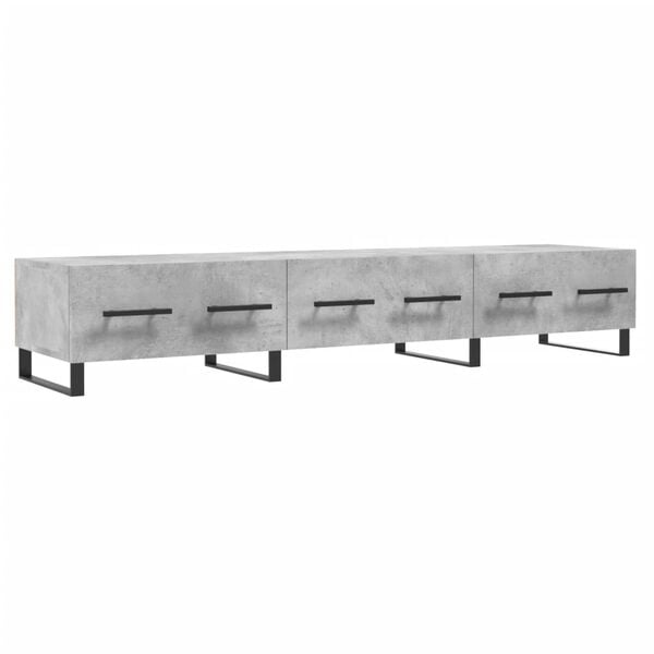 vidaXL Έπιπλο Τηλεόρασης Γκρι Σκυροδέματος 150x36x30 εκ. Επεξ. Ξύλο