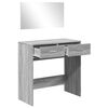 vidaXL Μπουντουάρ με Καθρέφτη Γκρι Sonoma 80 x 39 x 80 εκ.