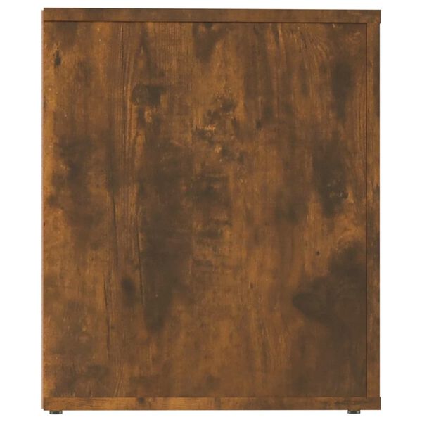 vidaXL Κομοδίνο Καπνιστή Δρυς 50 x 39 x 47 εκ.