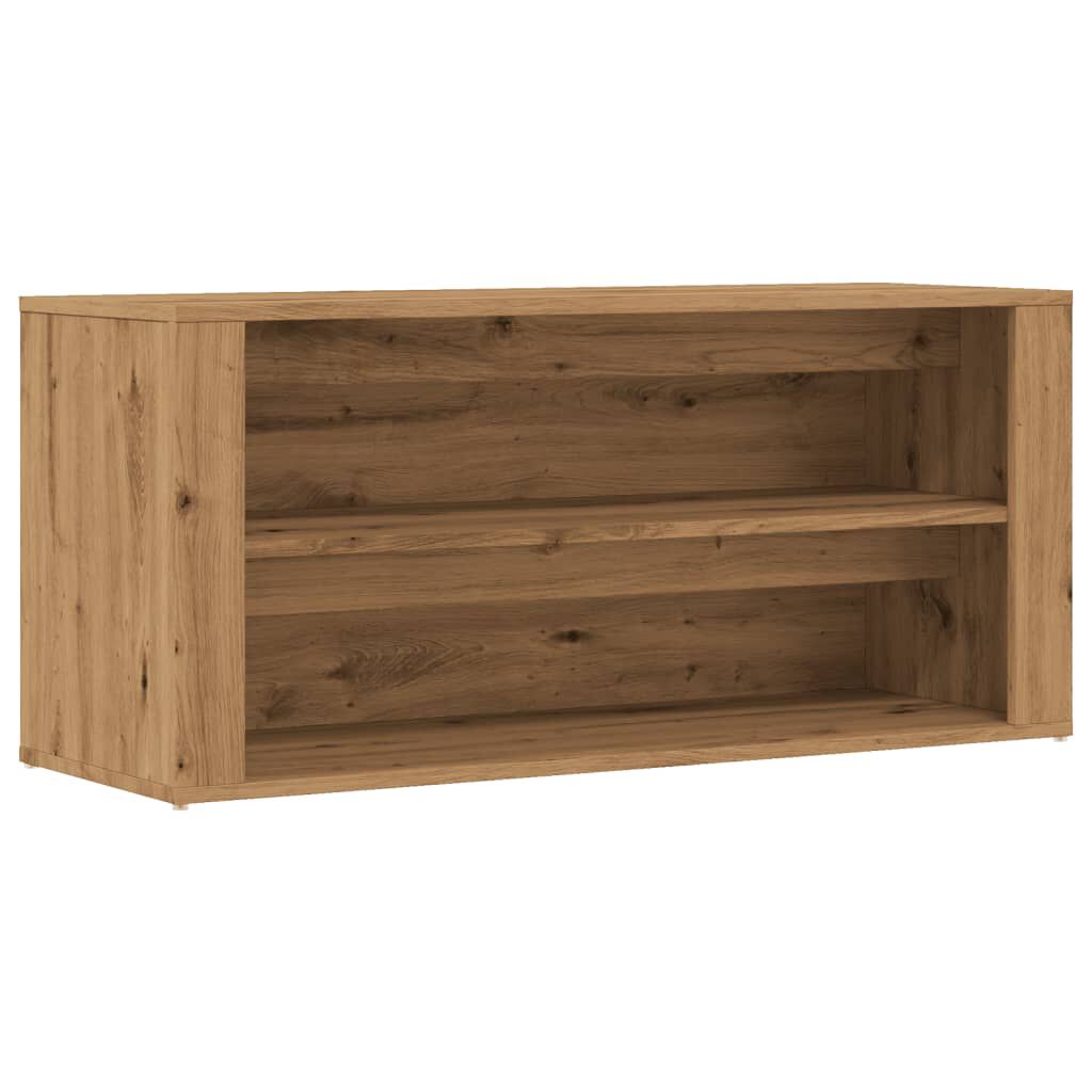 vidaXL Πάγκος Παπουτσιών Artisan Δρυς 100x35x45 εκ. Επεξεργασμένο Ξύλο