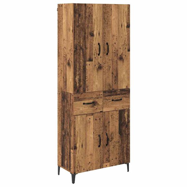 vidaXL Highboard &Pi;&alpha;&lambda;&iota;ό &Xi;ύ&lambda;&omicron; 69,5 x 34 x 180 &epsilon;&kappa;. &Epsilon;&pi;&epsilon;&xi;&epsilon;&rho;&gamma;&alpha;&sigma;&mu;έ&nu;&omicron; &xi;ύ&lambda;&omicron;