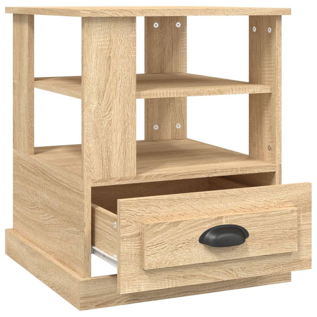 vidaXL Βοηθητικό Τραπέζι Sonoma Δρυς 50x50x60 εκ. Επεξεργασμένο Ξύλο