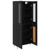 vidaXL Highboard &Mu;&alpha;ύ&rho;&eta; &Omicron;&xi;&upsilon;ά 69,5 x 34 x 90 &epsilon;&kappa;. &Epsilon;&pi;&epsilon;&xi;&epsilon;&rho;&gamma;&alpha;&sigma;&mu;έ&nu;&omicron; &xi;ύ&lambda;&omicron;