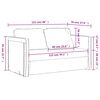 vidaXL Καναπές-Κρεβάτι Δαπέδου 2 σε 1 Σκ. Γκρι 122x204x55 εκ. Βελούδο