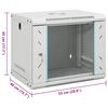 vidaXL Καμπίνα Δικτύου Επιτοίχια 9U 19'' IP20 53x40x45 εκ.