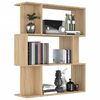 vidaXL Βιβλιοθήκη/Διαχωριστικό Sonoma Δρυς 80x24x96 εκ. Επεξ. Ξύλο