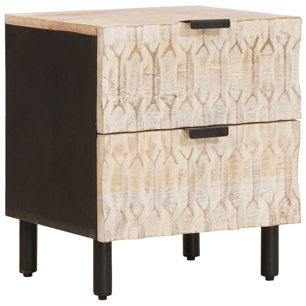 vidaXL &Kappa;&omicron;&mu;&omicron;&delta;ί&nu;&omicron; 2 pcs &Lambda;&epsilon;&upsilon;&kappa;ό 40 x 33 x 46 &epsilon;&kappa;. &Sigma;&tau;&epsilon;&rho;&epsilon;ό &xi;ύ&lambda;&omicron; &mu;ά&nu;&gamma;&kappa;&omicron;