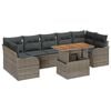 vidaXL Σετ Καναπέ Κήπου με μαξιλάρι 8 pcs Γκρι 100 x 55 x 73 εκ