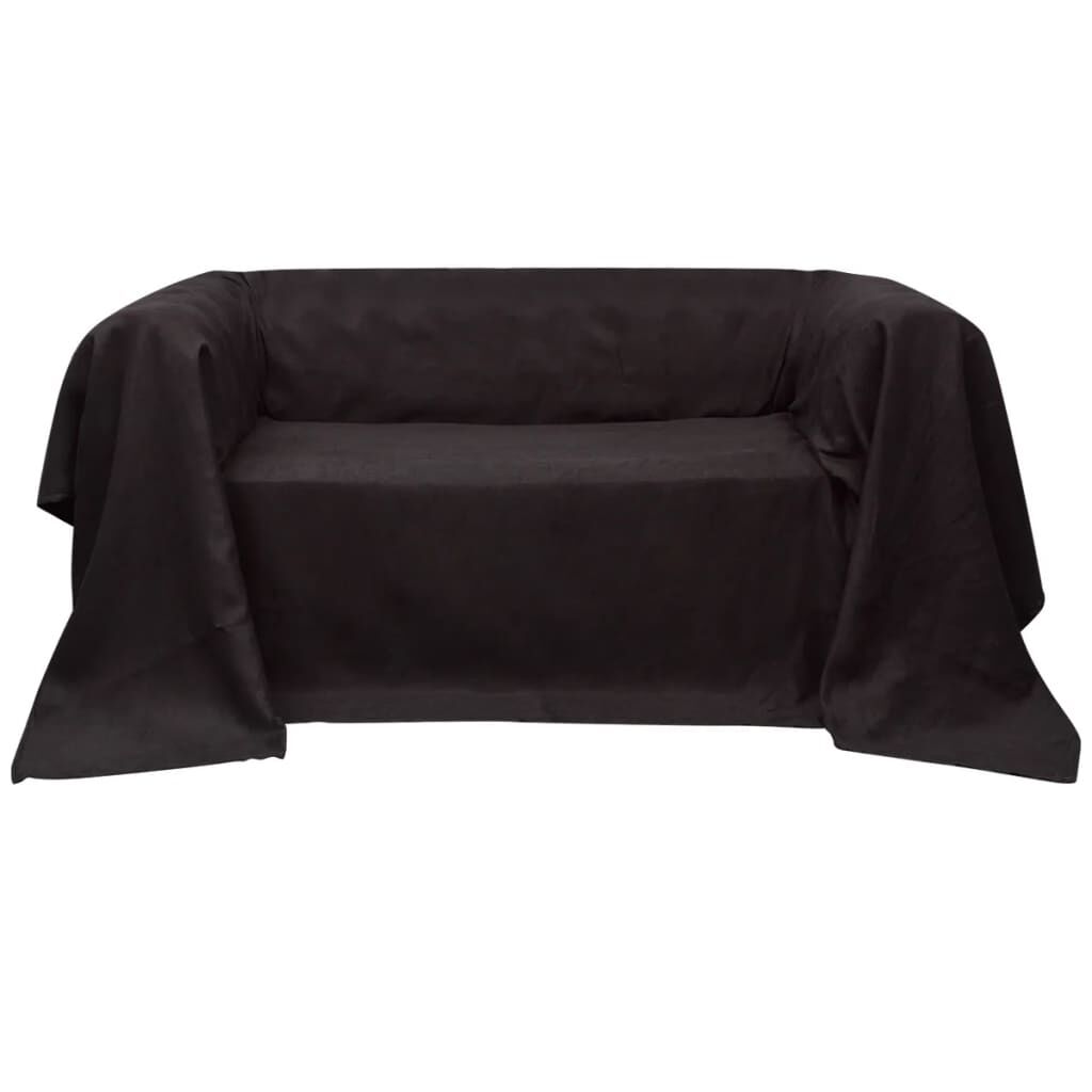 Κάλυμμα Καναπέ Καφέ 140 x 210 εκ. από Micro-suede