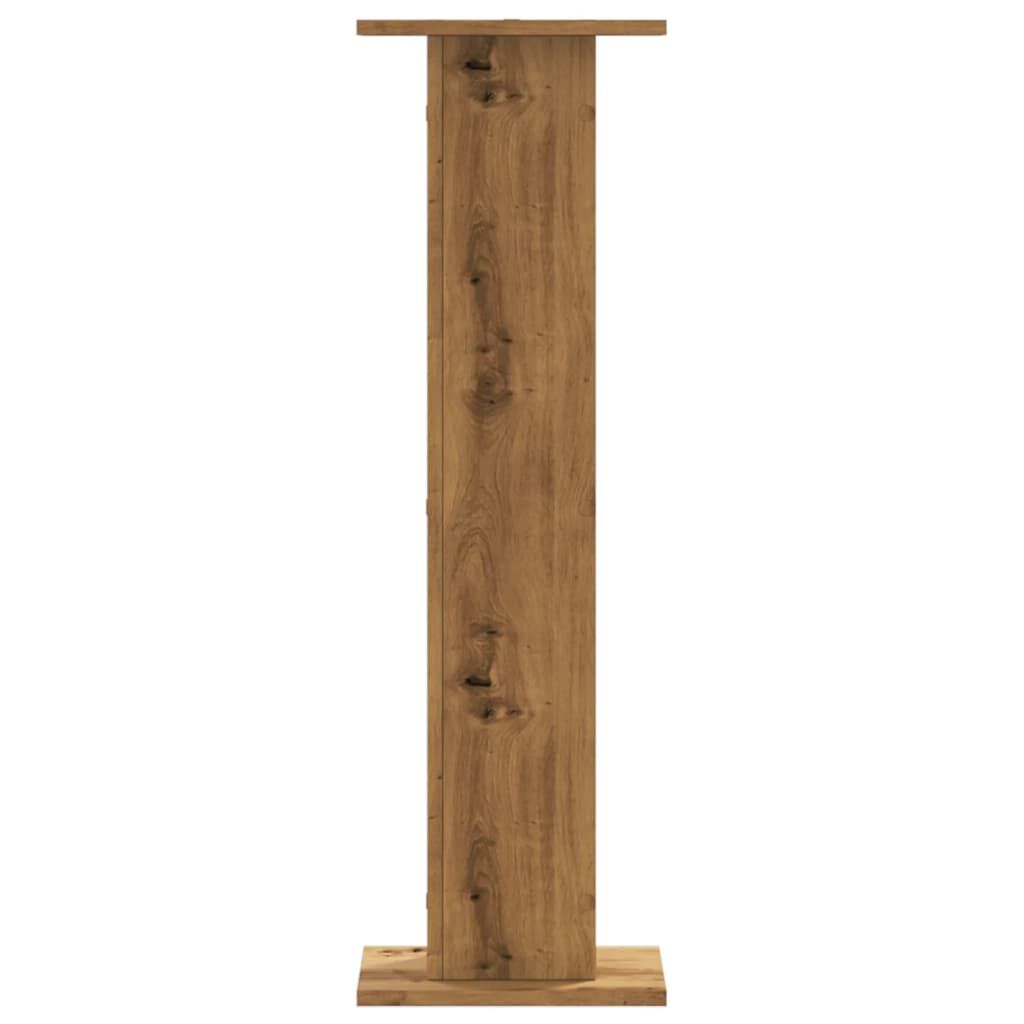 vidaXL Βάσεις Φυτών 2 τεμ. Αρτισιανή Δρυς 30x30x95 εκ. Επεξ. Ξύλο