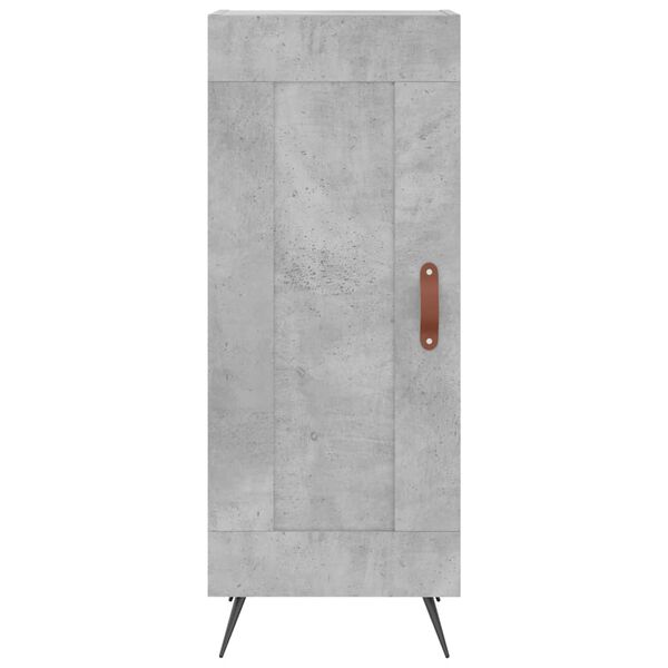 vidaXL Ντουλάπι Γκρι Σκυροδέματος 34,5x34x180 εκ. Επεξεργασμένο Ξύλο
