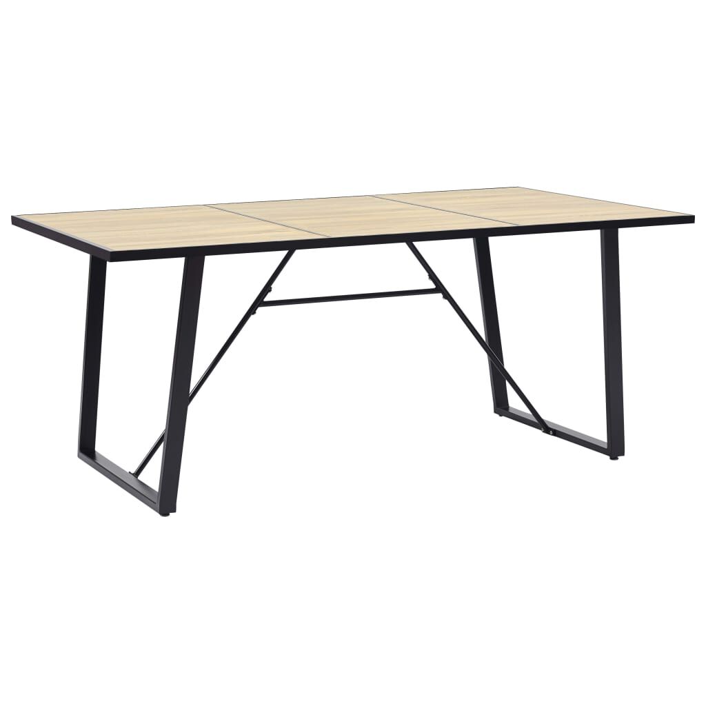 vidaXL Τραπεζαρία Χρώμα Δρυός 200 x 100 x 75 εκ. από MDF