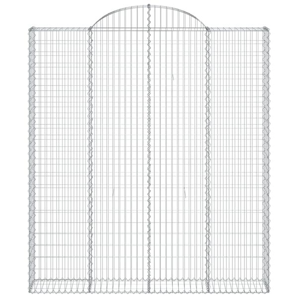 vidaXL Συρματοκιβώτια Τοξωτά 10 τεμ. 200x30x220/240 εκ. Γαλβαν. Ατσάλι
