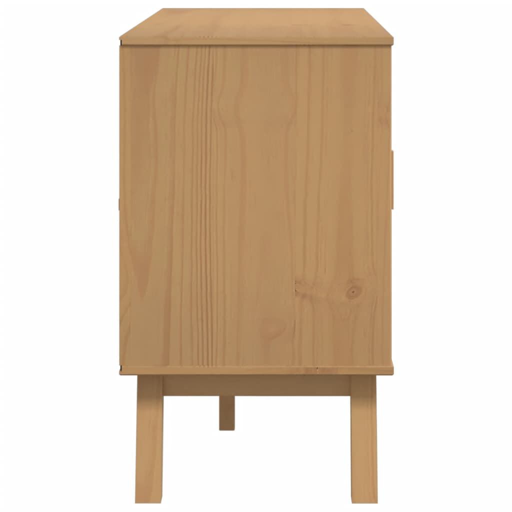 vidaXL Μπουφές OLDEN Καφέ 114 x 43 x 73,5 εκ. από Μασίφ Ξύλο Πεύκου
