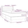 vidaXL &Kappa;&rho;&epsilon;&beta;ά&tau;&iota; Boxspring &mu;&epsilon; &Sigma;&tau;&rho;ώ&mu;&alpha; &Alpha;&nu;&omicron;&iota;&chi;&tau;ό &Gamma;&kappa;&rho;&iota; 90x190 &epsilon;&kappa;. &Upsilon;&phi;&alpha;&sigma;&mu;ά&tau;&iota;&nu;&omicron;