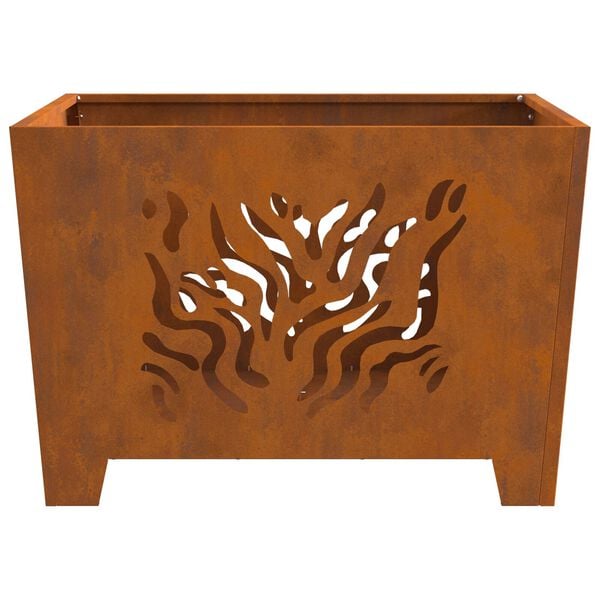 vidaXL Φωτιά Καφέ 60 x 60 x 40 cm Ατσάλι σκληρυθέν στον αέρα