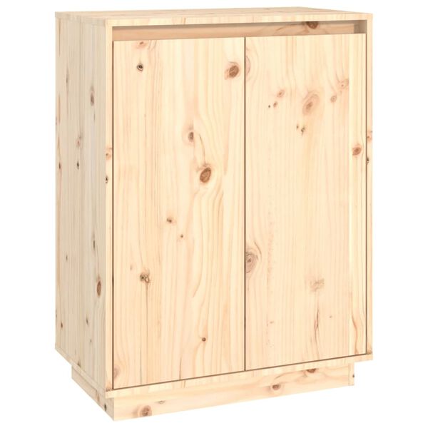 vidaXL Παπουτσοθήκη 60 x 35 x 80 εκ. από Μασίφ Ξύλο Πεύκου
