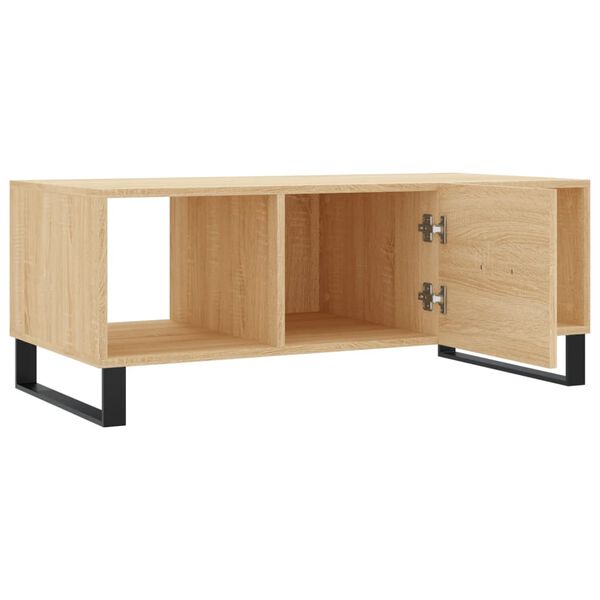 vidaXL Τραπεζάκι Σαλονιού Sonoma Δρυς 102x50x40 εκ. από Επεξεργ. Ξύλο