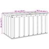 vidaXL Κουτί αποθήκευσης κήπου Μαύρο 101 x 56,5 x 50 εκ Ατσάλι