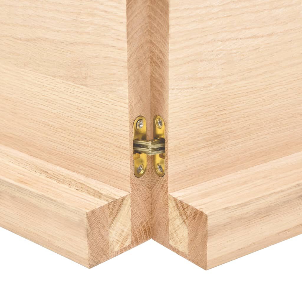 vidaXL Πάγκος Μπάνιου 120 x 50 x (2-6) εκ. από Ακατέργαστο Μασίφ Ξύλο