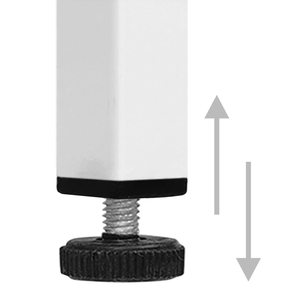 vidaXL Ντουλάπι Αποθήκευσης Λευκό 80 x 35 x 101,5 εκ. Ατσάλινο