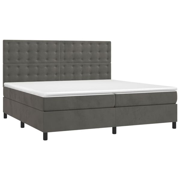 vidaXL &Kappa;&rho;&epsilon;&beta;ά&tau;&iota; Boxspring &mu;&epsilon; &Sigma;&tau;&rho;ώ&mu;&alpha; &Sigma;&kappa;&omicron;ύ&rho;&omicron; &Gamma;&kappa;&rho;&iota; 200x200 &epsilon;&kappa;. &Beta;&epsilon;&lambda;&omicron;ύ&delta;&iota;&nu;&omicron;