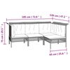 vidaXL Σαλόνι Κήπου 6 Τεμαχίων από Γκρι Συνθετικό Ρατάν με Μαξιλάρια