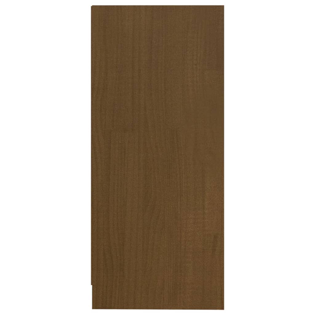 vidaXL Βοηθητικό Ντουλάπι Καφέ Μελί 35,5x33,5x76 εκ. Μασίφ Ξύλο Πεύκου