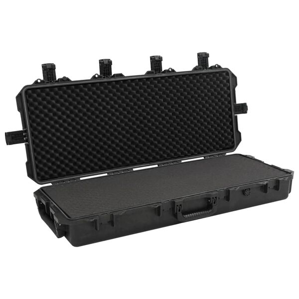vidaXL Θήκη Πτήσης Φορητή Μαύρη 100,5x42x17 εκ. από Πολυπροπυλένιο