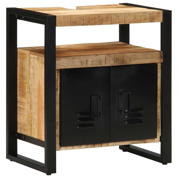 vidaXL Ντουλάπι νιπτήρα 55x35x60 cm από μασίφ ακατέργαστο ξύλο πεύκου