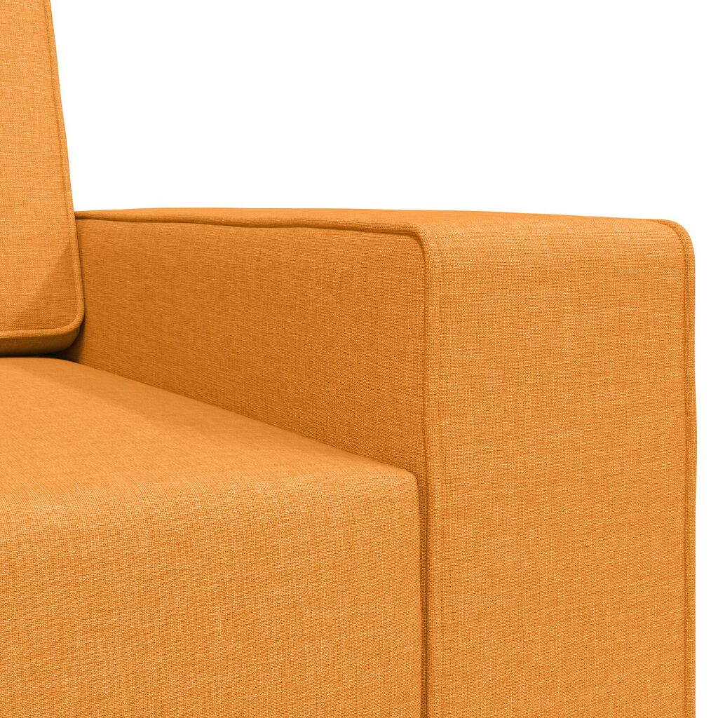 vidaXL Καναπές Κρεβάτι 2-σε-1 Σκούρα Κίτρινη 245x150x60.5 cm Ύφασμα