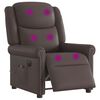 vidaXL &Eta;&lambda;&epsilon;&kappa;&tau;&rho;&iota;&kappa;ή &kappa;&alpha;&rho;έ&kappa;&lambda;&alpha; &alpha;&nu;ά&kappa;&lambda;&iota;&sigma;&eta;&sigmaf; &mu;&alpha;&sigma;ά&zeta; Shiny Brown Faux Leather