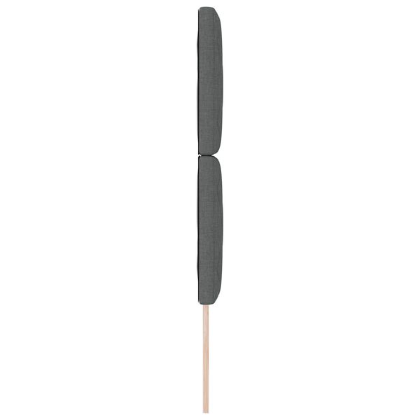 vidaXL Υφασμάτινο Κεφαλάρι Geometric Σκούρο γκρι 80 cm ύφασμα