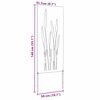 vidaXL Οθόνη Ιδιωτικότητας Κήπου Floral Λευκό 50 x 140 εκ