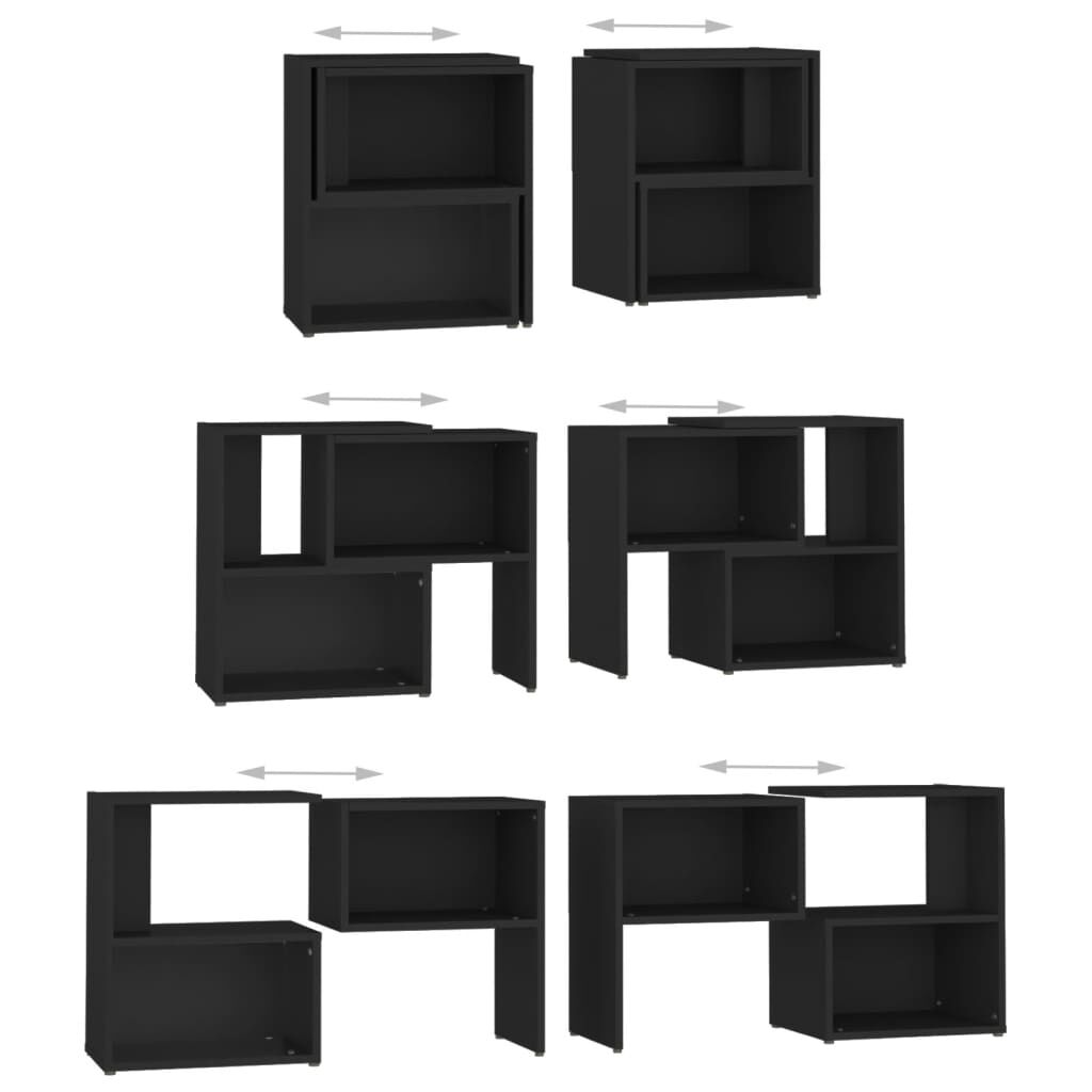 vidaXL Έπιπλο Τηλεόρασης Μαύρο 104 x 30 x 52 εκ. από Επεξ. Ξύλο