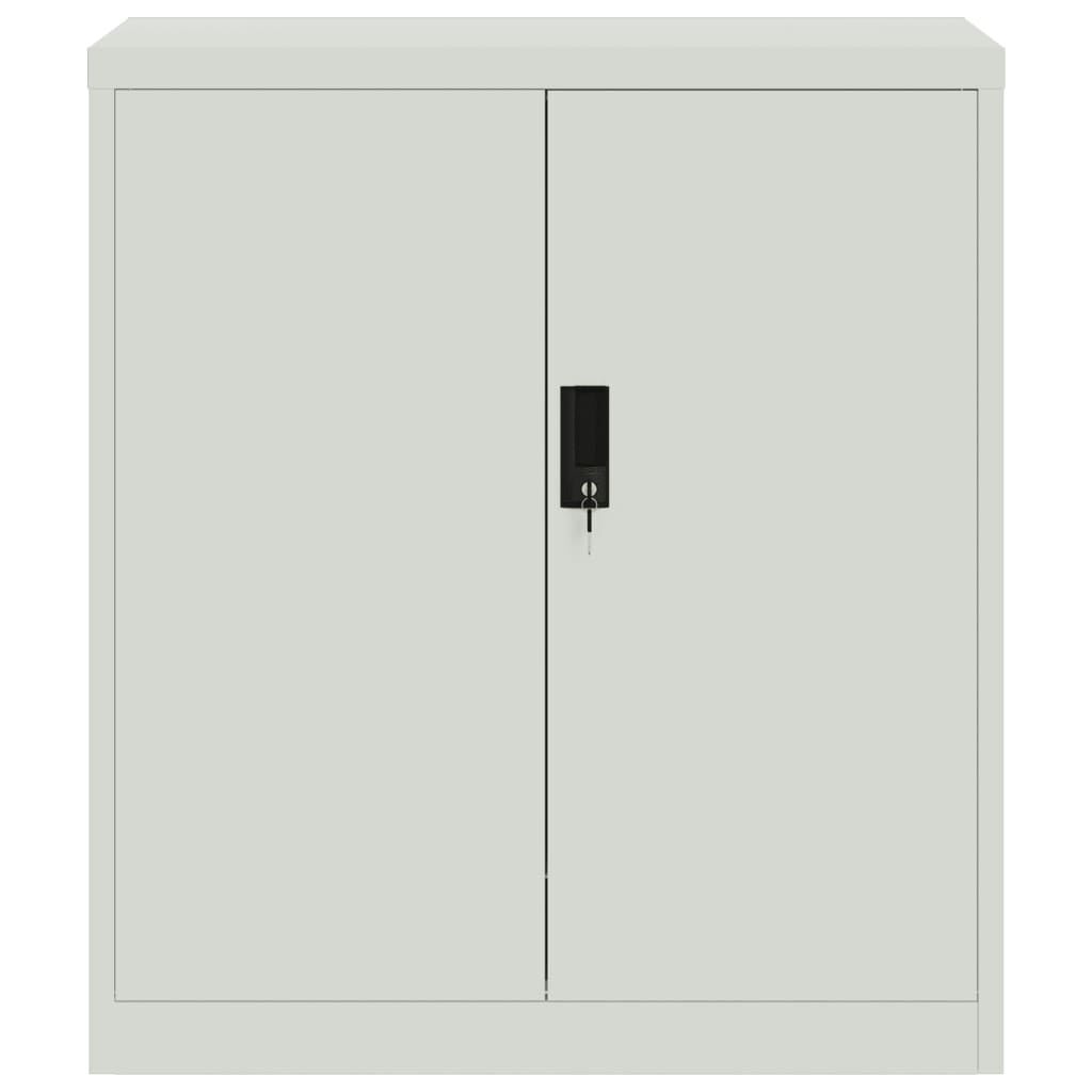 vidaXL Αρχειοθήκη Ανοιχτό Γκρι 79 x 40 x 90 εκ. από Ατσάλι