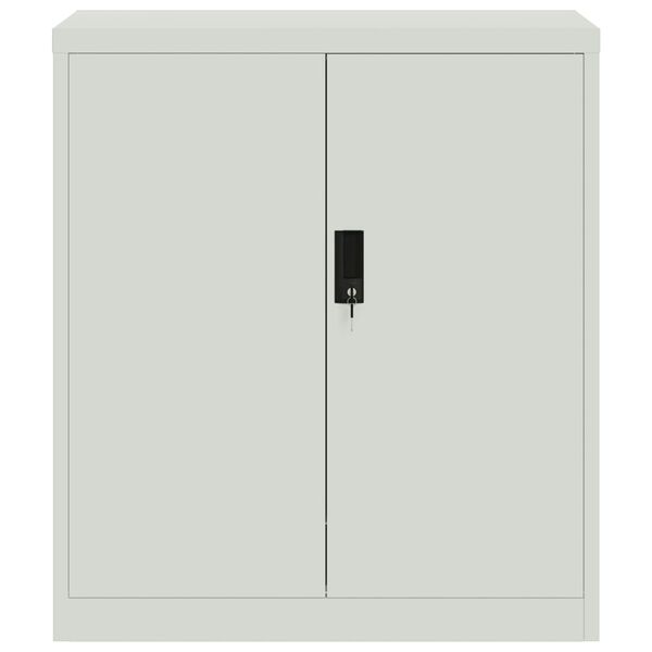 vidaXL Αρχειοθήκη Ανοιχτό Γκρι 79 x 40 x 90 εκ. από Ατσάλι