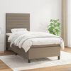 vidaXL &Kappa;&rho;&epsilon;&beta;ά&tau;&iota; Boxspring &mu;&epsilon; &Sigma;&tau;&rho;ώ&mu;&alpha; Taupe 80x200 &epsilon;&kappa;. &Upsilon;&phi;&alpha;&sigma;&mu;ά&tau;&iota;&nu;&omicron;