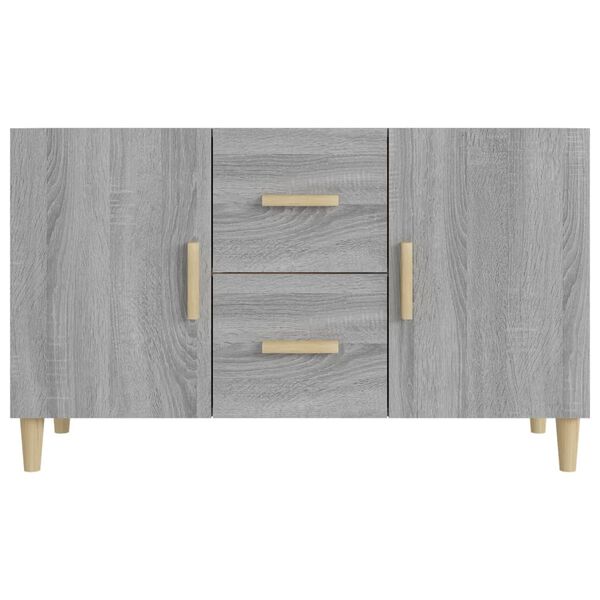 vidaXL Μπουφές Γκρι Sonoma 100 x 36 x 60 εκ. από Επεξεργασμένο Ξύλο