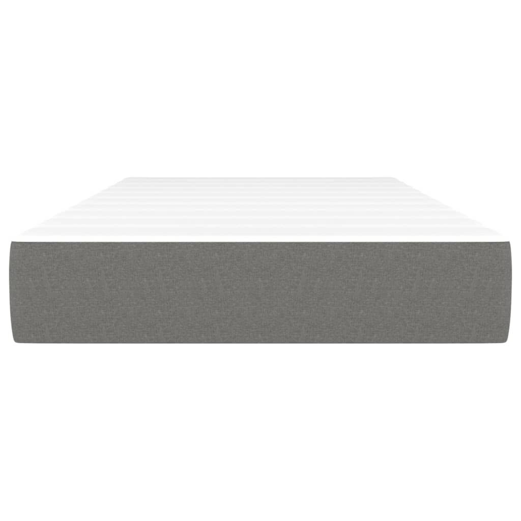 vidaXL Στρώμα με Pocket Springs Σκούρο Γκρι 80x200x20 εκ. Υφασμάτινο