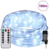 vidaXL Φωτιστικό Συρματόσχοινο με 2400 LED Κρύο Λευκό 100 m PVC