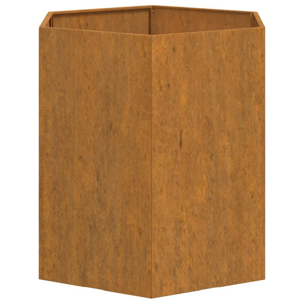 vidaXL Ζαρντινιέρα Σκουρ. 40 x 40 x 45 εκ. Ατσάλι Σκληρυθέν στον Αέρα