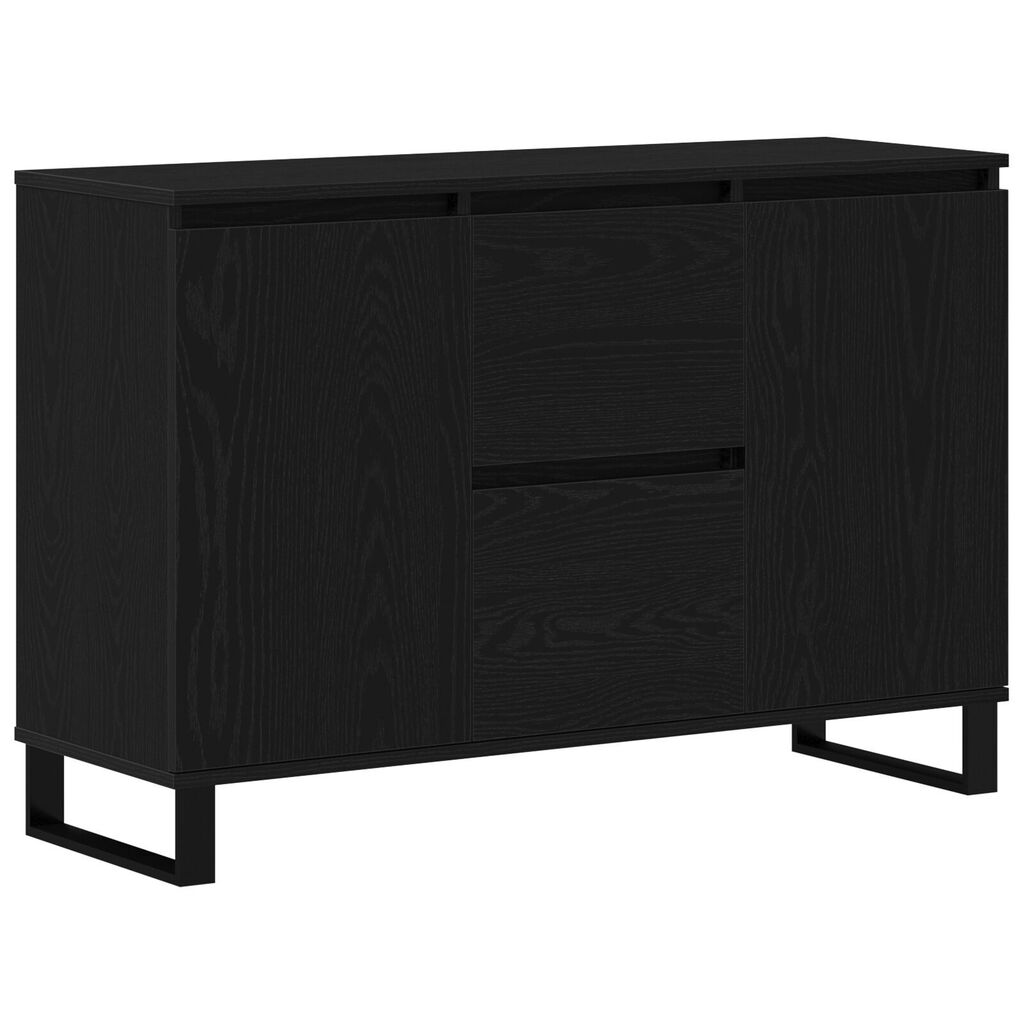 vidaXL Μπουφές Μαύρο Δρυς 104x35x70 εκ Κατασκευασμένο Ξύλο