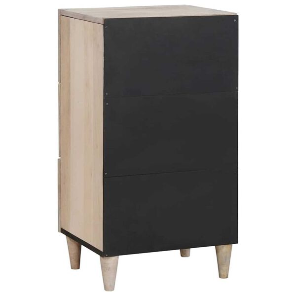vidaXL Πλαϊνό γραφείο με συρτάρι Λευκό 33.5 x 40 x 75 εκ