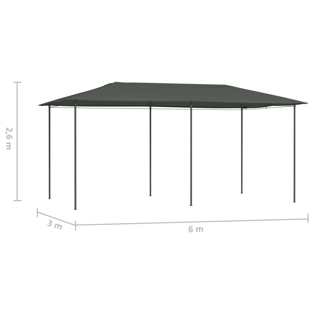 vidaXL Κιόσκι Ανθρακί 2,98 x 5,3 x 2,59 μ. 160 γρ./μ²
